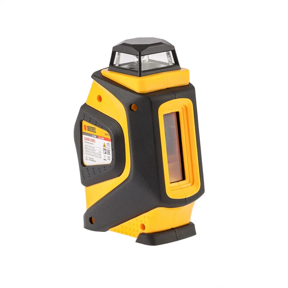 Уровень лазерный Denzel LX360, 20 м, ± 0,3 мм/1 м, горизонтальная и вертикальная плоскости, 360 град