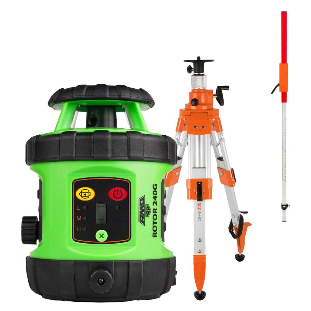Комплект ротационный нивелир AMO ROTOR 240G + штатив рейка Комплект ротационный нивелир AMO ROTOR 240G + штатив рейка