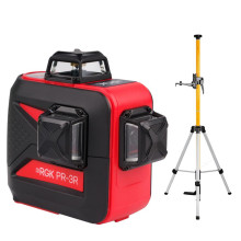 Комплект лазерный уровень RGK PR-3R + штанга-упор Комплект лазерный уровень RGK PR-3R + штанга-упор