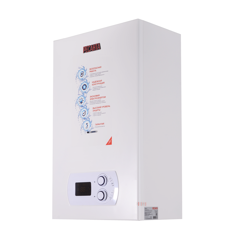 Котел газовый настенный двухконтурный Ресанта ГК-11 Котел газовый настенный двухконтурный Ресанта ГК-11