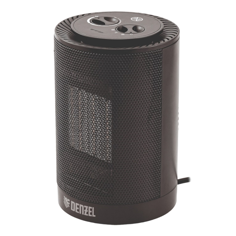 Керамический тепловентилятор Denzel DTFC-1200S, вращение, 3 реж., вент., нагрев 600/1200 Вт
