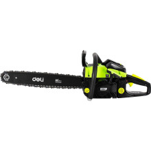 Бензопила цепная DELI DL585020 (2 кВт, объем 58 см3, 10000об/мин, шина 50см, шаг цепи 3,8") 103028