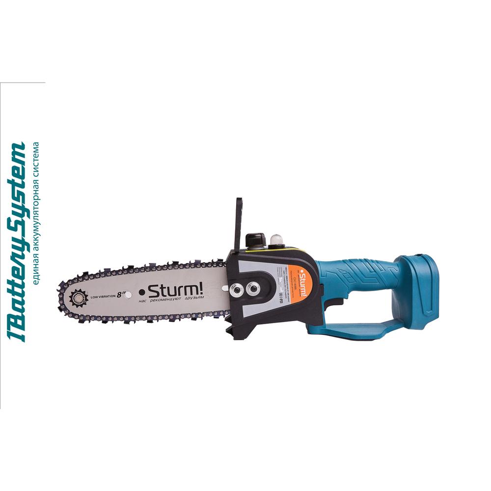 Аккумуляторная цепная пила Sturm! CSC1808BL 1BatterySystem без ЗУ и АКБ Аккумуляторная цепная пила Sturm! CSC1808BL 1BatterySystem без ЗУ и АКБ