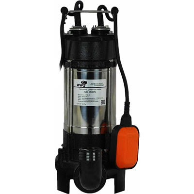 Насос дренажно-канализационный WWQ NB-1100N с ножом