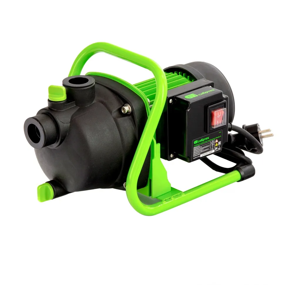 Садовый поверхностный насос Сибртех СПН650-П, 650 Вт, напор 37 м, 3200 л/ч, пластик Садовый поверхностный насос Сибртех СПН650-П, 650 Вт, напор 37 м, 3200 л/ч, пластик