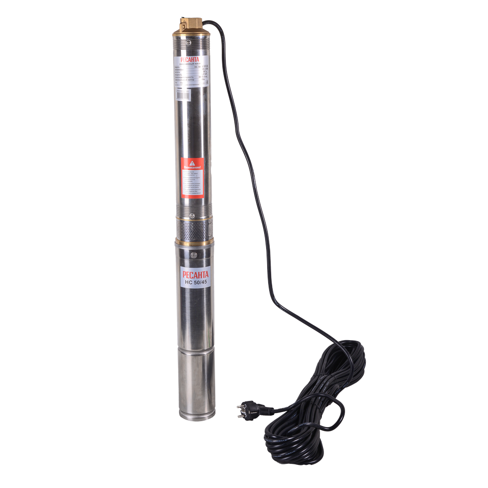 Насос скважинный Ресанта НС 50/45 d 75 мм кабель 20 м