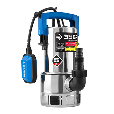 Дренажный насос ЗУБР Профессионал НПГ-Т3-1100-С Дренажный насос ЗУБР Профессионал НПГ-Т3-1100-С