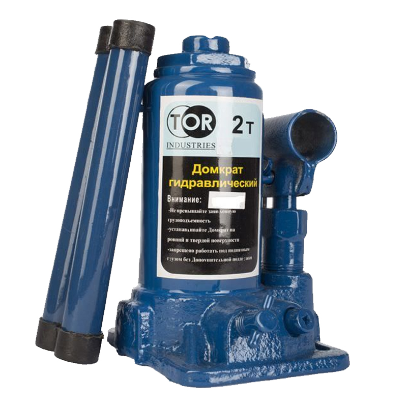 Домкрат гидравлический TOR ДГ-2 г/п 2,0 т (в пластиковом кейсе) 1006112