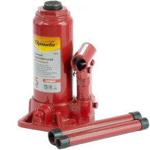 Домкрат гидравлический бутылочный 5 т, h подъема 180-340 мм Sparta Compact Домкрат гидравлический бутылочный 5 т, h подъема 180-340 мм Sparta Compact