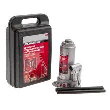 Домкрат гидравлический бутылочный, 5 т, высота подъема 216-413 мм, в пластиковый кейсе Matrix Домкрат гидравлический бутылочный, 5 т, высота подъема 216-413 мм, в пластиковый кейсе Matrix