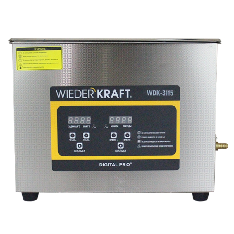 Ультразвуковая ванна (мойка) с подогревом 15 литров WIEDERKRAFT WDK-3115 Ультразвуковая ванна (мойка) с подогревом 15 литров WIEDERKRAFT WDK-3115