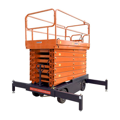 Несамоходный ножничный подъёмник GROST Tower 500-11 АС 380 с выдвижной платформой Несамоходный ножничный подъёмник GROST Tower 500-11 АС 380 с выдвижной платформой