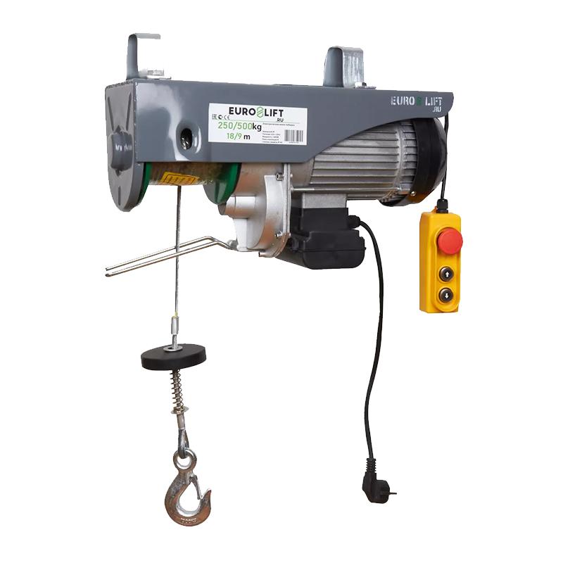 Лебедка электрическая стационарная EURO-LIFT PA- 250 (г/п 125/250 кг, в/п 12/6 м)