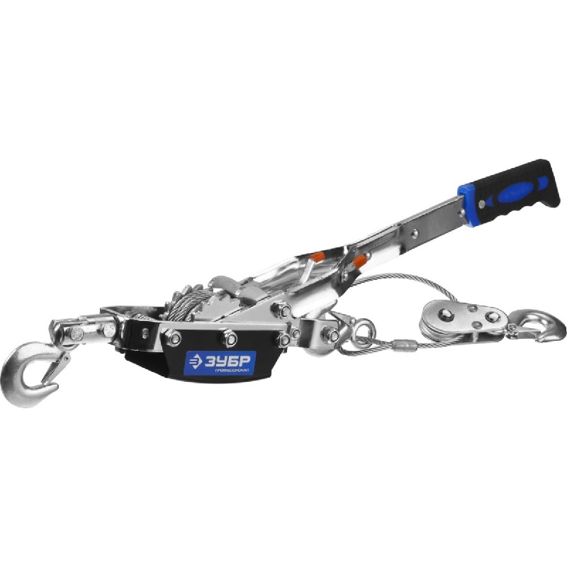 Лебедка ручная рычажная ЗУБР Профессионал 4 т 3 м (тросовая) Лебедка ручная рычажная ЗУБР Профессионал 4 т 3 м (тросовая)