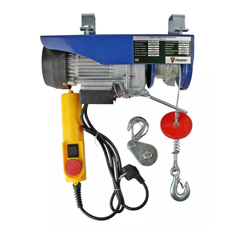 Таль электрическая стационарная Shtapler PA (J) 250/125кг 10/20м Таль электрическая стационарная Shtapler PA (J) 250/125кг 10/20м