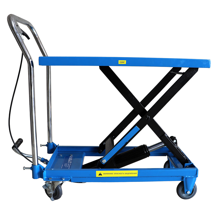 Тележка гидравлическая платформенная AE&T ТJ-15 150кг Тележка гидравлическая платформенная AE&T ТJ-15 150кг