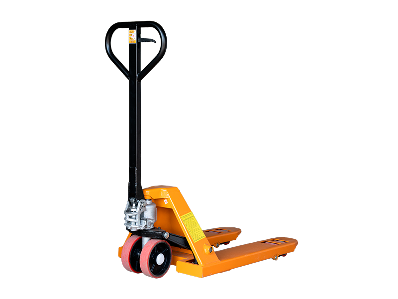 Укороченная тележка для поддонов 2 TON (550x800mm) резиновые колеса Укороченная тележка для поддонов 2 TON (550x800mm) резиновые колеса