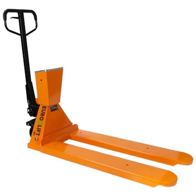 Тележка гидравлическая EURO-LIFT с электронными весами CBY-CW2.5T (г/п 2.5тн, L=1150мм, B=550мм) Тележка гидравлическая EURO-LIFT с электронными весами CBY-CW2.5T (г/п 2.5тн, L=1150мм, B=550мм)