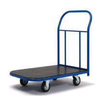 Платформенная тележка 125 мм Промышленник ПР-6.10 с резиновым покрытием Платформенная тележка 125 мм Промышленник ПР-6.10 с резиновым покрытием