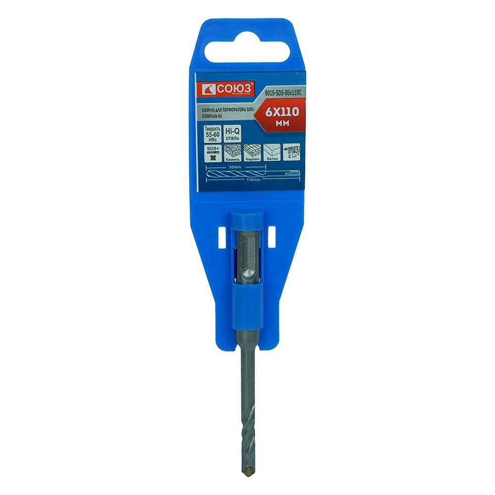 Бур SDS+ СОЮЗ 9019-SDS-06x110C Бур SDS+ СОЮЗ 9019-SDS-06x110C