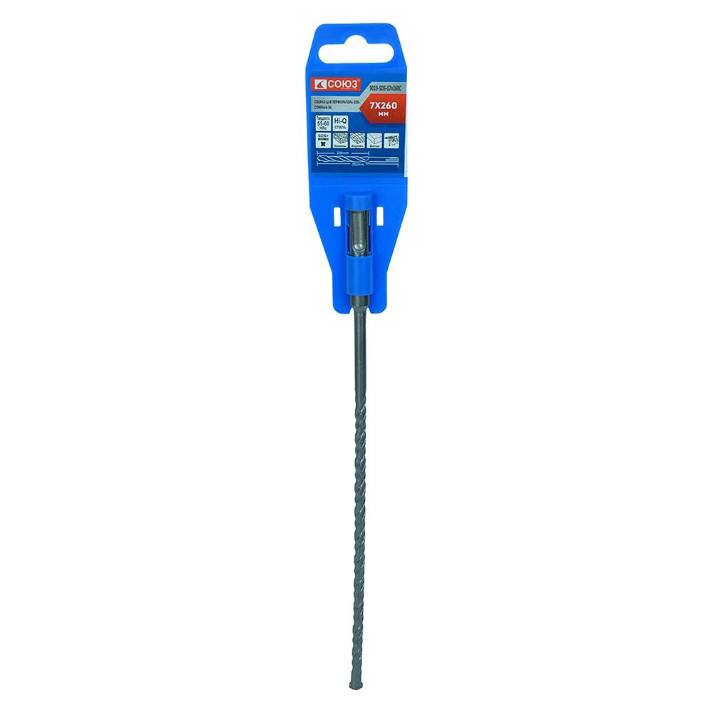 Бур SDS+ СОЮЗ 9019-SDS-07x260C Бур SDS+ СОЮЗ 9019-SDS-07x260C