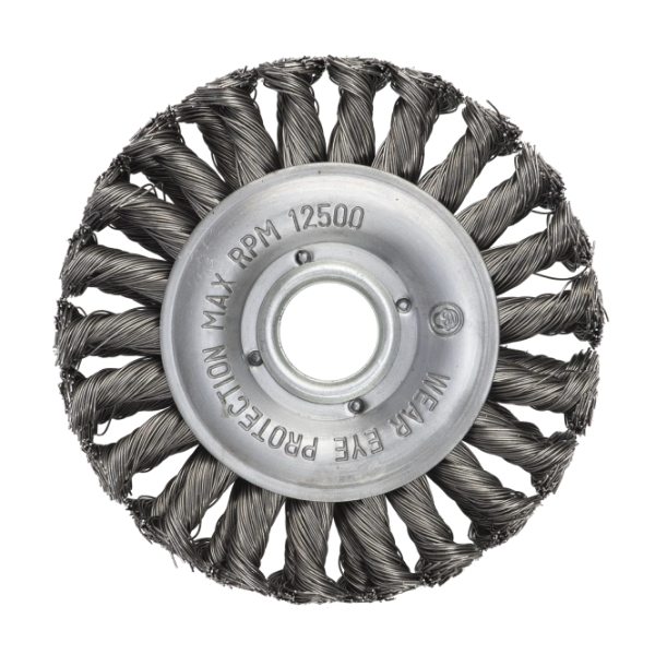 Щетка цилиндрическая двурядная жгутовая ПрофОснастка Эксперт № 432 d 125 d22.2 мм RPM 12500 ST