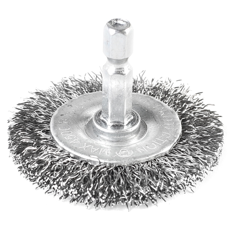 Щетка PATRIOT круглая для дрели, 50 мм НЕХ, металлическая, жесткая Щетка PATRIOT круглая для дрели, 50 мм НЕХ, металлическая, жесткая