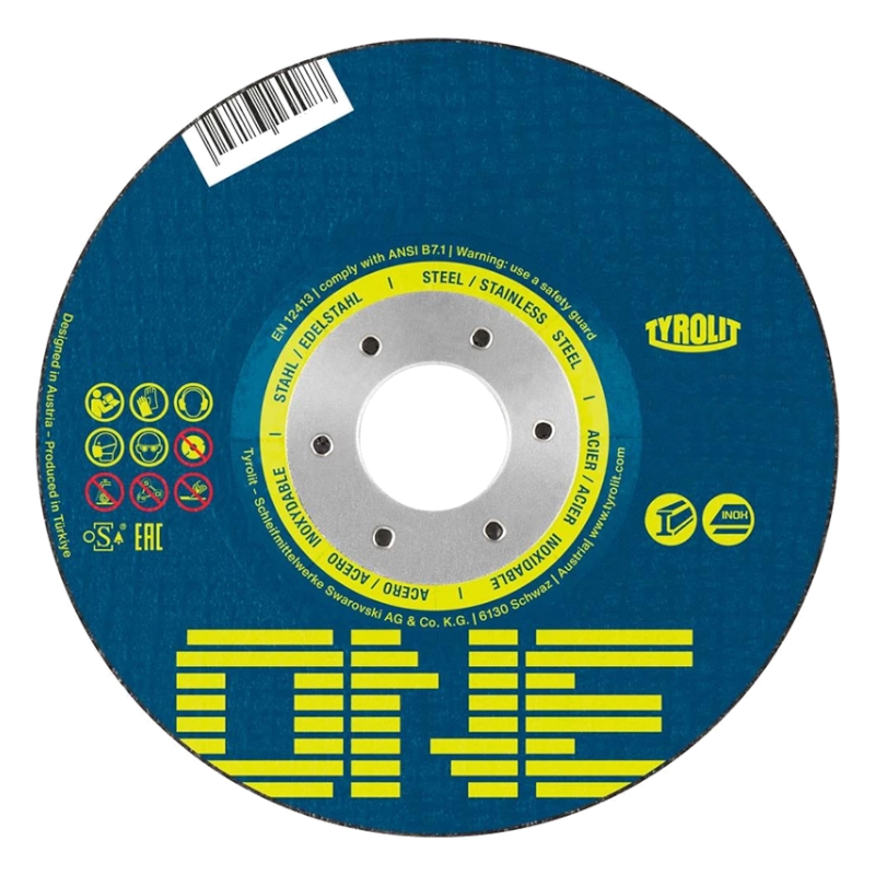 Диск отрезной 41 Tyrolit One 2 в 1 A30Q-BFO 125x2,5x22,23 мм Диск отрезной 41 Tyrolit One 2 в 1 A30Q-BFO 125x2,5x22,23 мм