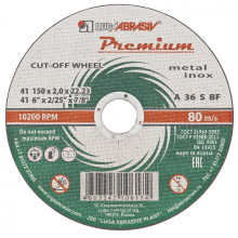 Круг отрезной по металлу и нержавеющей стали, 150 х 2.5 х 22 мм, Премиум Луга Россия