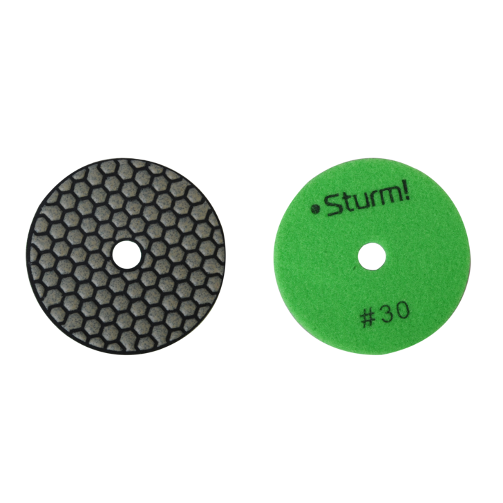 Круг шлифовальный гибкий Sturm! 9012-D100-30 Круг шлифовальный гибкий Sturm! 9012-D100-30