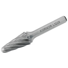 Борфреза сфероконическая KORNOR L0613NFM03 по алюминию (крупная насечка)