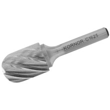 Борфреза сфероцилиндрическая KORNOR C0413NFM03 по алюминию (крупная насечка) Борфреза сфероцилиндрическая KORNOR C0413NFM03 по алюминию (крупная насечка)