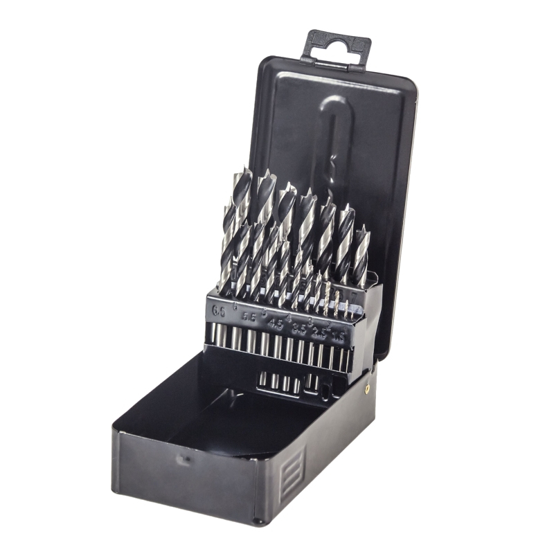 Набор сверл по дереву в металлическом кейсе KOLNER KDS 19W Набор сверл по дереву в металлическом кейсе KOLNER KDS 19W