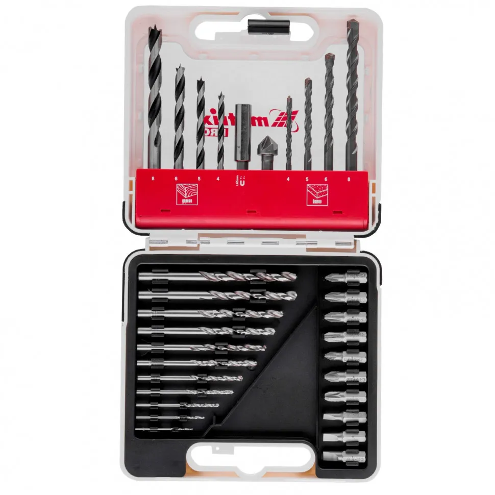 Набор сверл комбинированный Matrix Pro 31 шт 725631 Набор сверл комбинированный Matrix Pro 31 шт 725631
