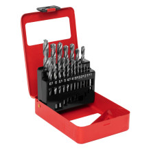 Набор сверл по металлу, 1-10 мм (через 0.5 мм), HSS, 19 шт, металл. коробка, цилиндр. хвостовик Набор сверл по металлу, 1-10 мм (через 0.5 мм), HSS, 19 шт, металл. коробка, цилиндр. хвостовик