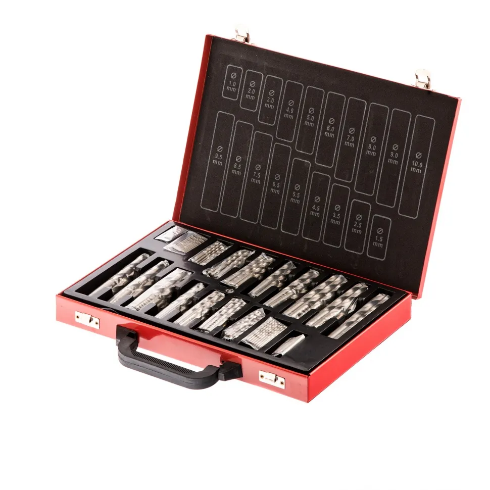 Набор сверл по металлу, 1-10 мм, 170 шт, HSS, в металлическом кейсе Matrix Набор сверл по металлу, 1-10 мм, 170 шт, HSS, в металлическом кейсе Matrix