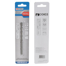 Сверло по бетону, 10x120, твердосплавная напайка BK8, треугольный хвостовик, Союз Сверло по бетону, 10x120, твердосплавная напайка BK8, треугольный хвостовик, Союз