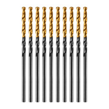 Сверло по металлу Denzel 2 мм, HSS-Tin, Golden Tip, 10 шт.