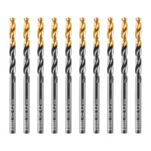 Сверло по металлу Denzel 4,2 мм, HSS-Tin, Golden Tip, 10 шт.