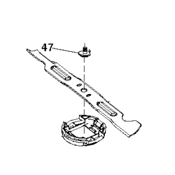 Нож деки 97 см. левый Husqvarna 5809833-01