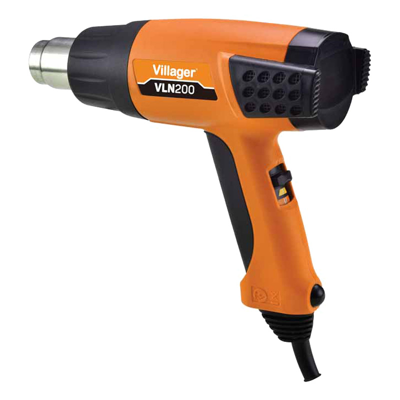 Электрический строительный фен Villager VLN 200 / 3 режима 1800 Вт 380-580 градусов 150-500 л/мин Электрический строительный фен Villager VLN 200 / 3 режима 1800 Вт 380-580 градусов 150-500 л/мин
