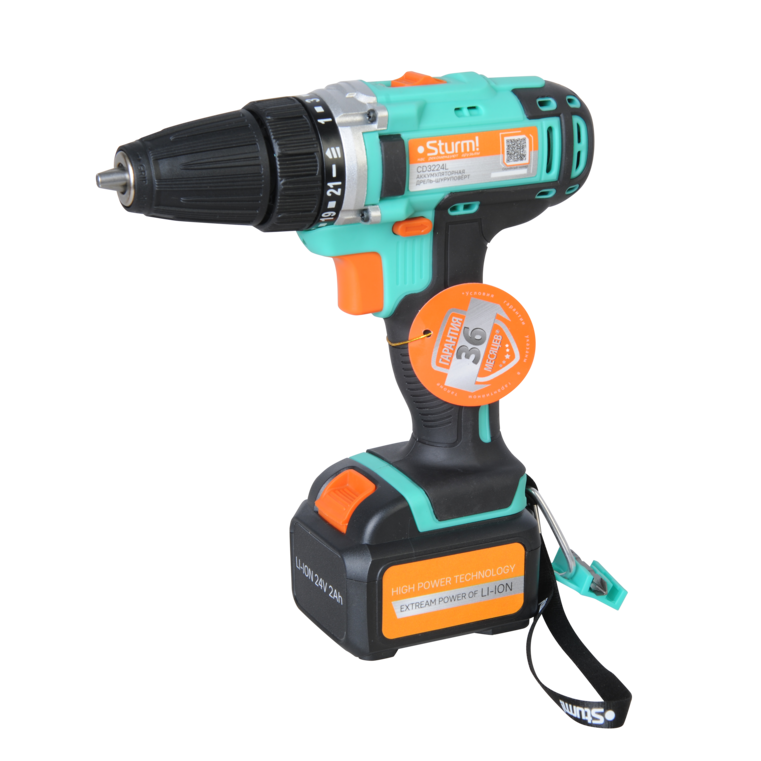 Аккумуляторный шуруповерт Sturm CD3224L