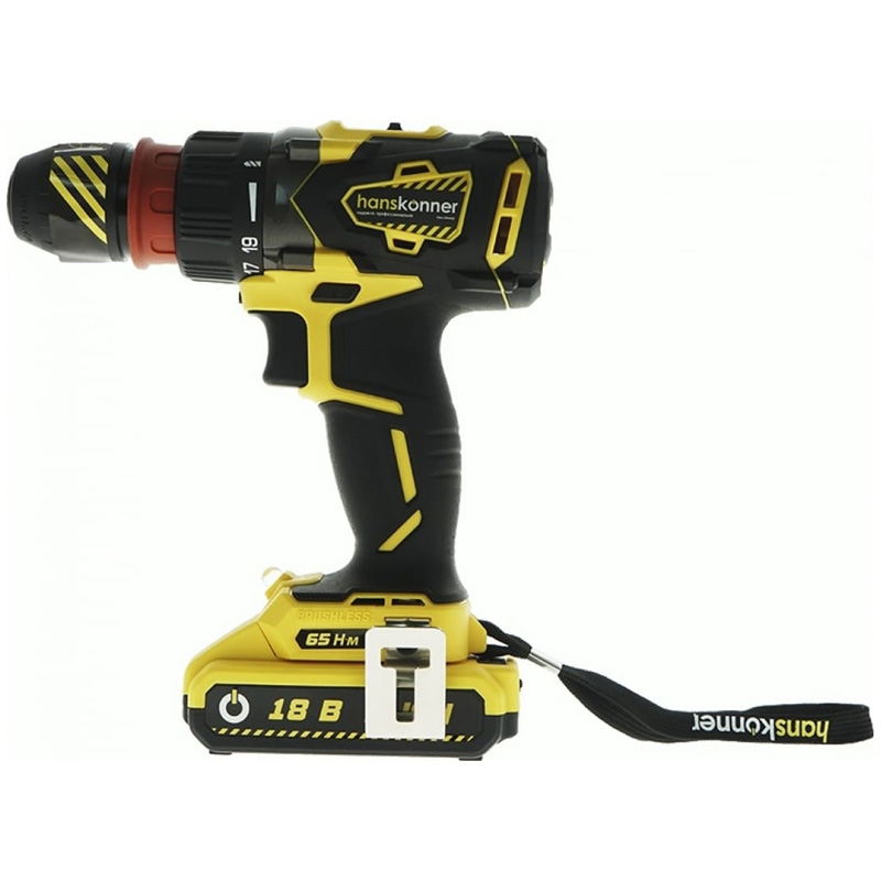 Аккумуляторный шуруповерт Hanskonner HCD1865BLC Unibattery