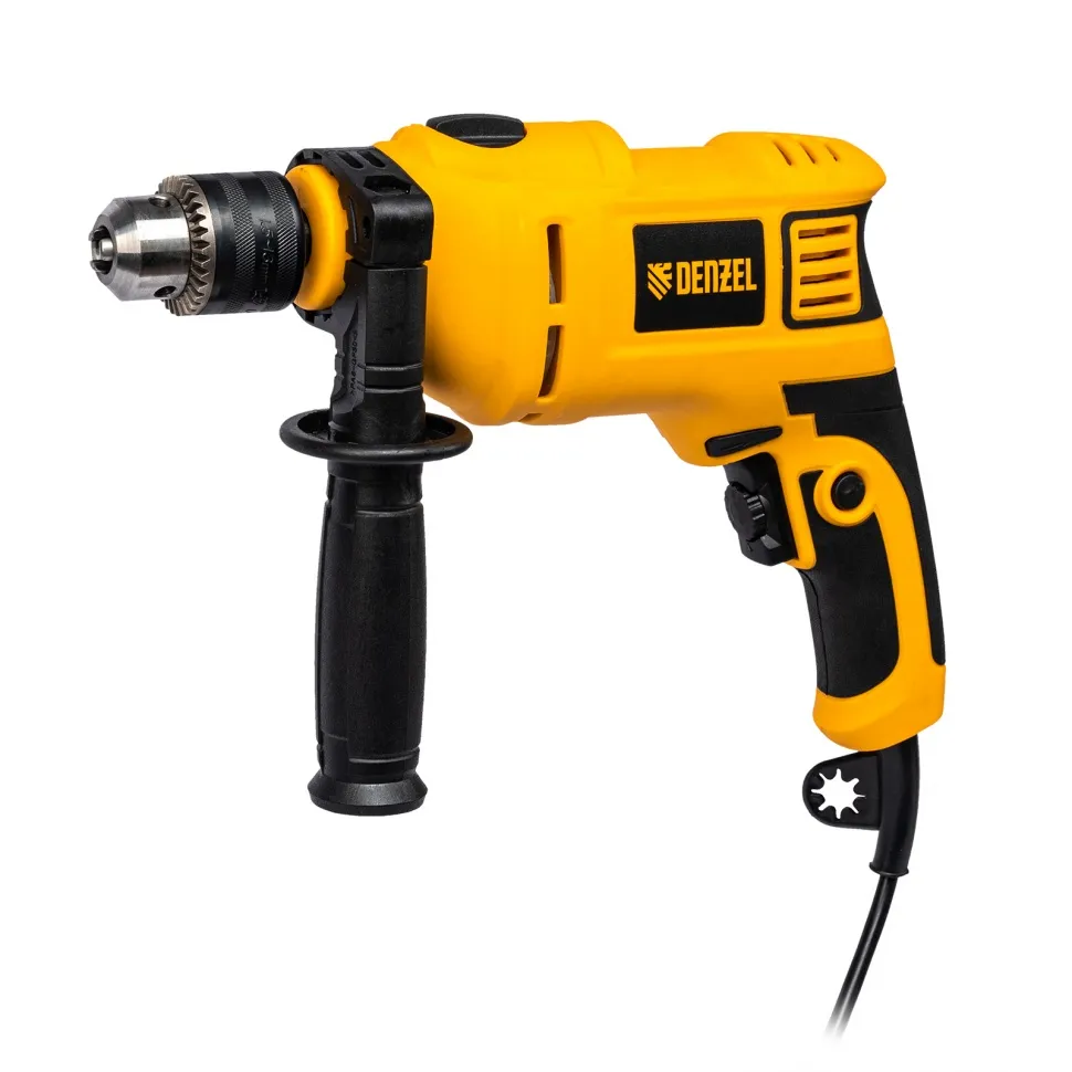 Дрель ударная Denzel ID-650, 650 Вт, 0-3000 об/мин, 48000 уд/мин