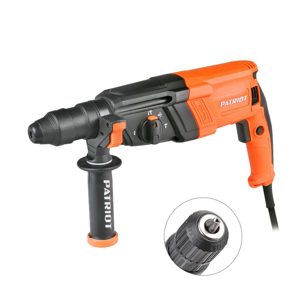 Перфоратор электрический PATRIOT RH 267Q 825Вт, 5500уд/мин, SDS+, QCC Перфоратор электрический PATRIOT RH 267Q 825Вт, 5500уд/мин, SDS+, QCC