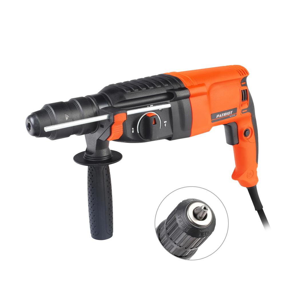 Перфоратор электрический PATRIOT RH 282Q, 1075Вт, 4900уд/мин, 3.3Дж Перфоратор электрический PATRIOT RH 282Q, 1075Вт, 4900уд/мин, 3.3Дж