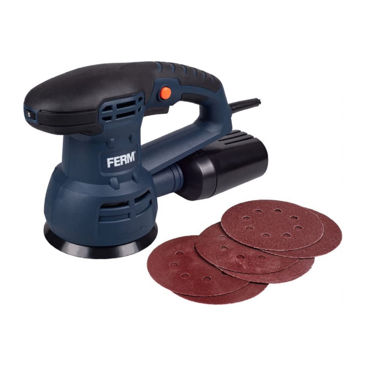 Шлифовальная машина (орбитальная) FERM ESM1010, 125 мм 430 Вт, 5000-13000 об. мин Шлифовальная машина (орбитальная) FERM ESM1010, 125 мм 430 Вт, 5000-13000 об. мин