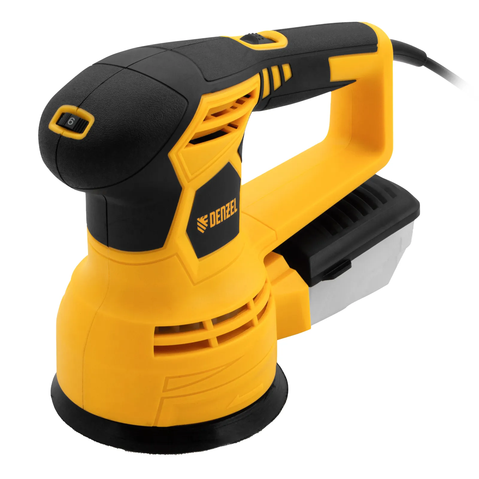 Машина шлифовальная эксцентриковая Denzel OS-125, 450 Вт, 6000-12000 об/мин Машина шлифовальная эксцентриковая Denzel OS-125, 450 Вт, 6000-12000 об/мин