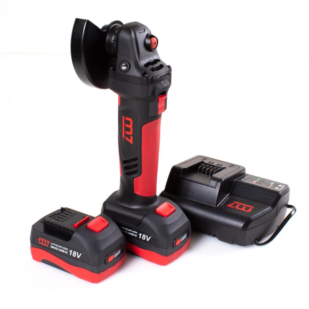 Аккумуляторная УШМ MIGHTY SEVEN, 125мм, 18В, кейс