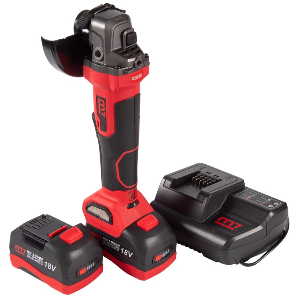 Аккумуляторная УШМ MIGHTY SEVEN, 125мм, 18 В, кейс Аккумуляторная УШМ MIGHTY SEVEN, 125мм, 18 В, кейс